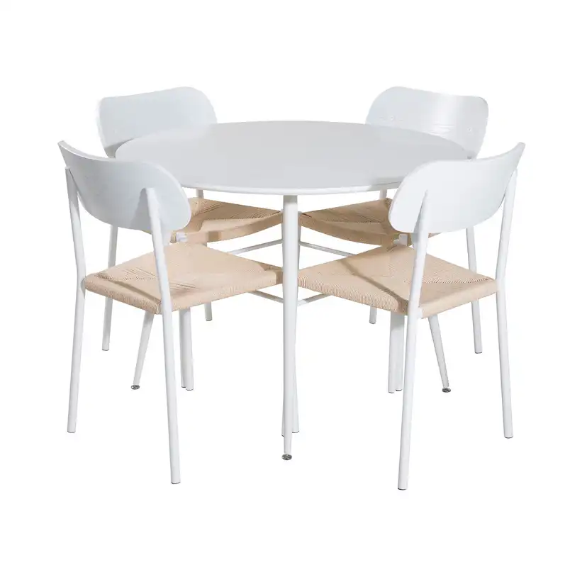 Matgrupp Venture Home Plake med 4 Peggy Stolar Runt