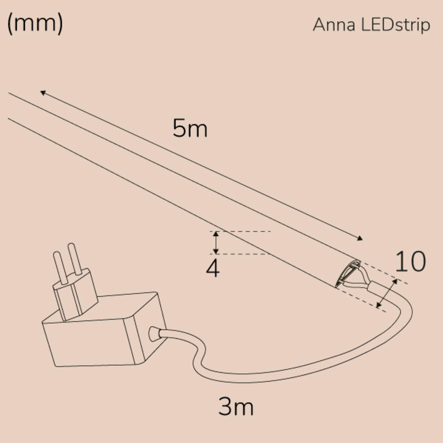 Ledstrip Llitt Anna Kit COB Milky IP65