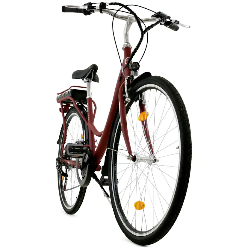 Elcykel Lyfco Dam 28" med Cykeldator Mattröd
