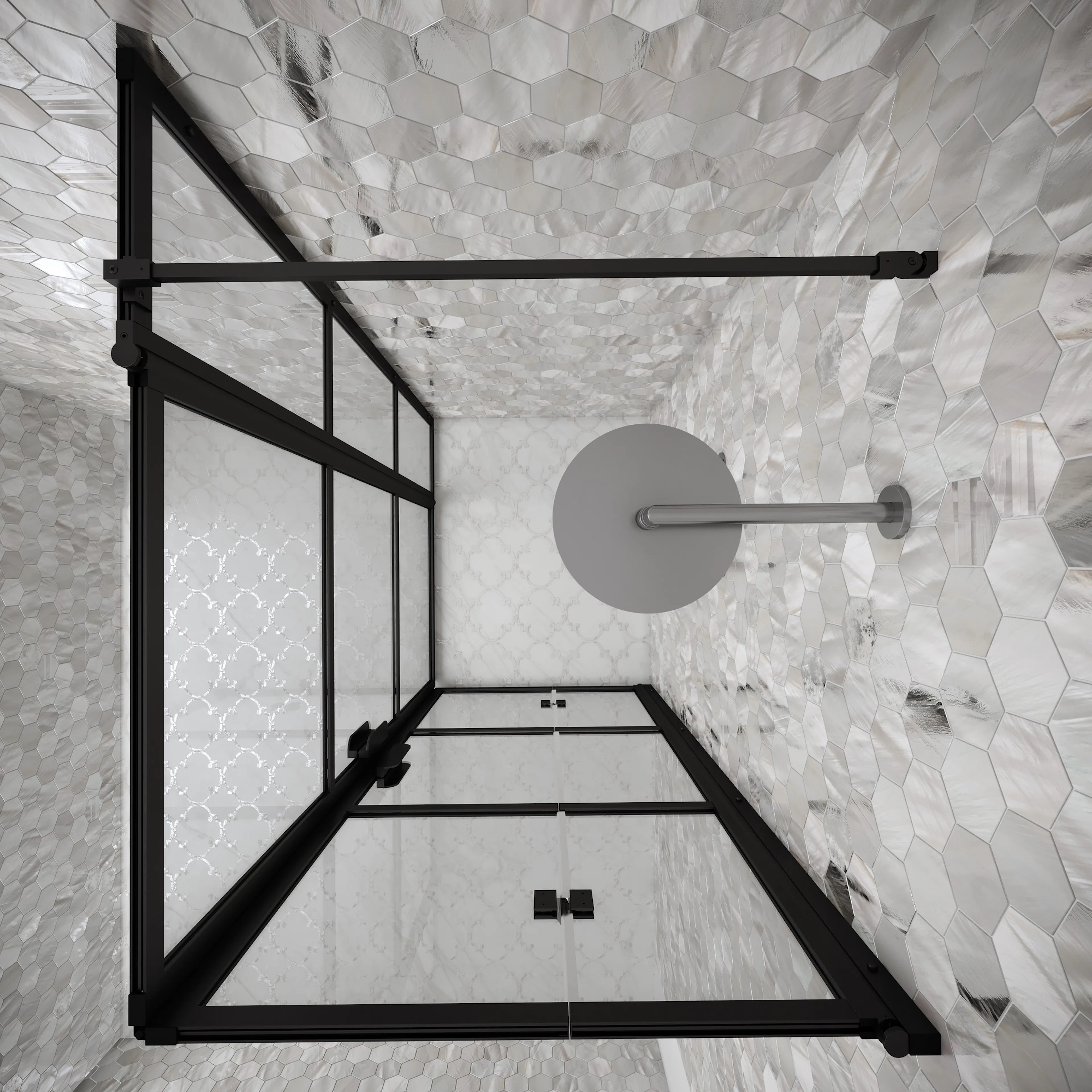 Sidostag Hietakari till Fast Duschvägg Bläk