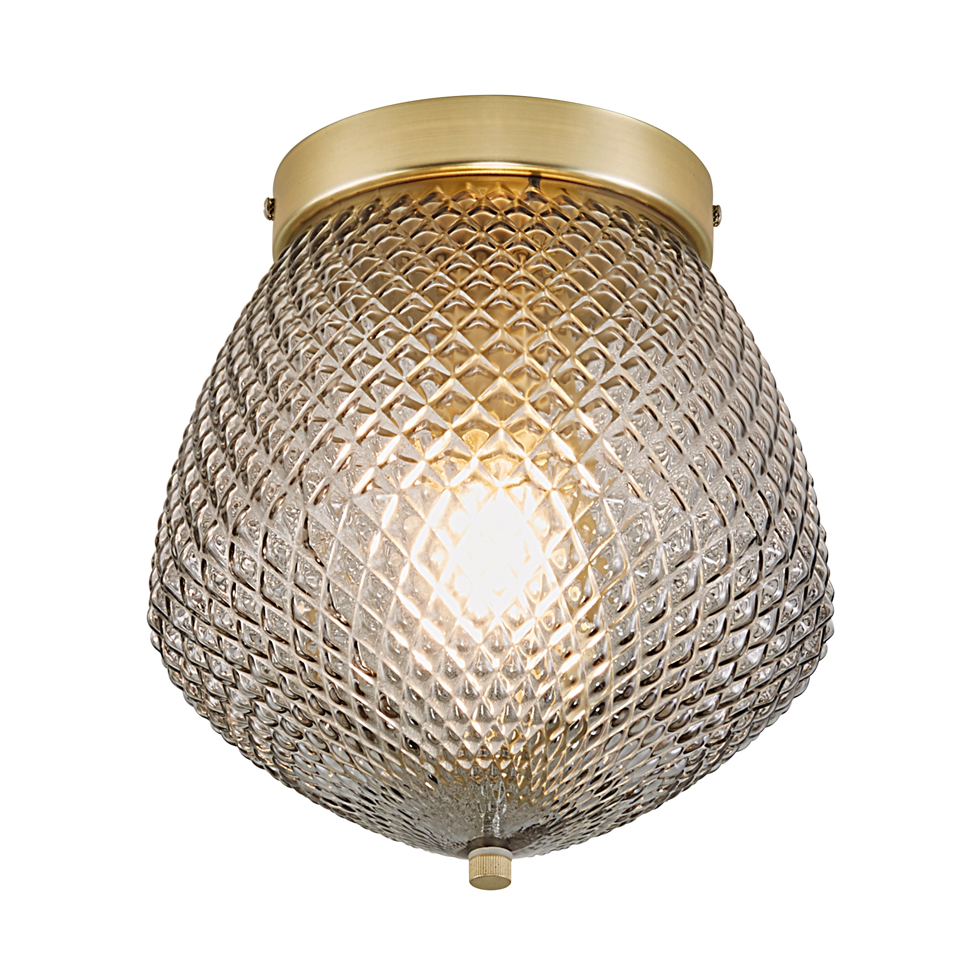 Takplafond Nordlux Orbiform Mässing & Rökfärgad Glas med Dimbar Funktion