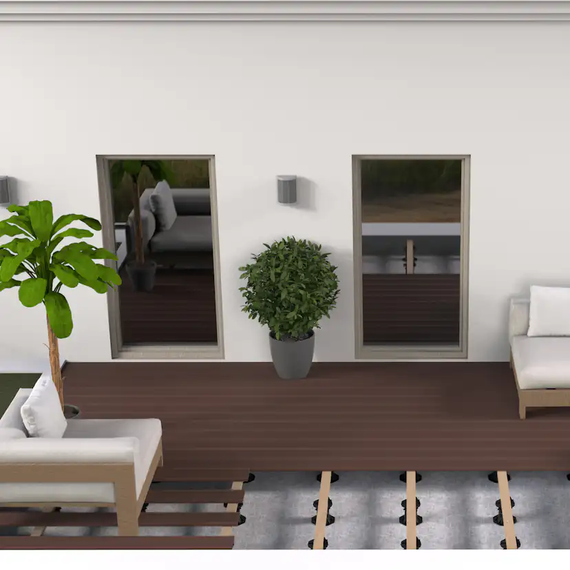 Piedestal Terrassfot Tenfors 50-75 mm