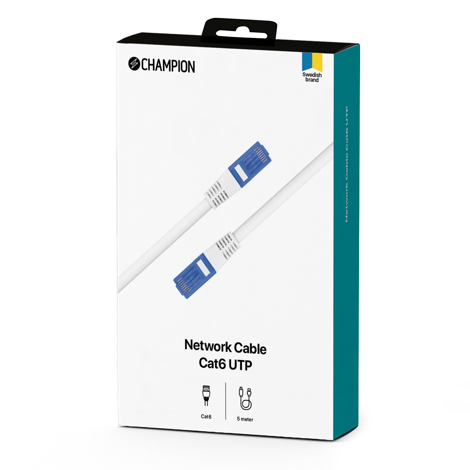Nätverkskabel Champion CAT6 UTP 5.0m