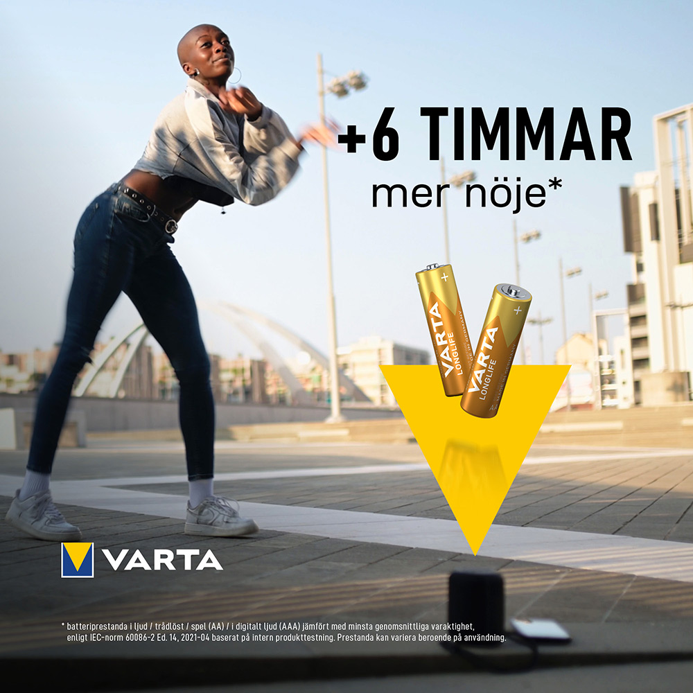 Batteri VARTA Alkaliska Longlife LR6/AA 10-Pack