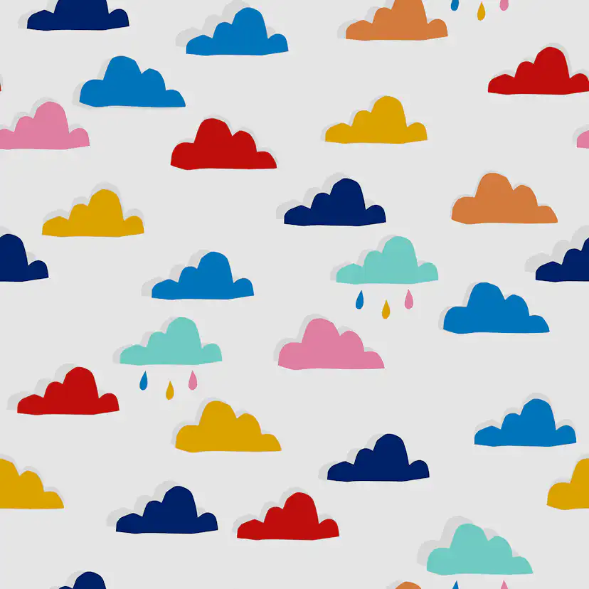 Tapet Joules Whatever The Weather White/rainbow