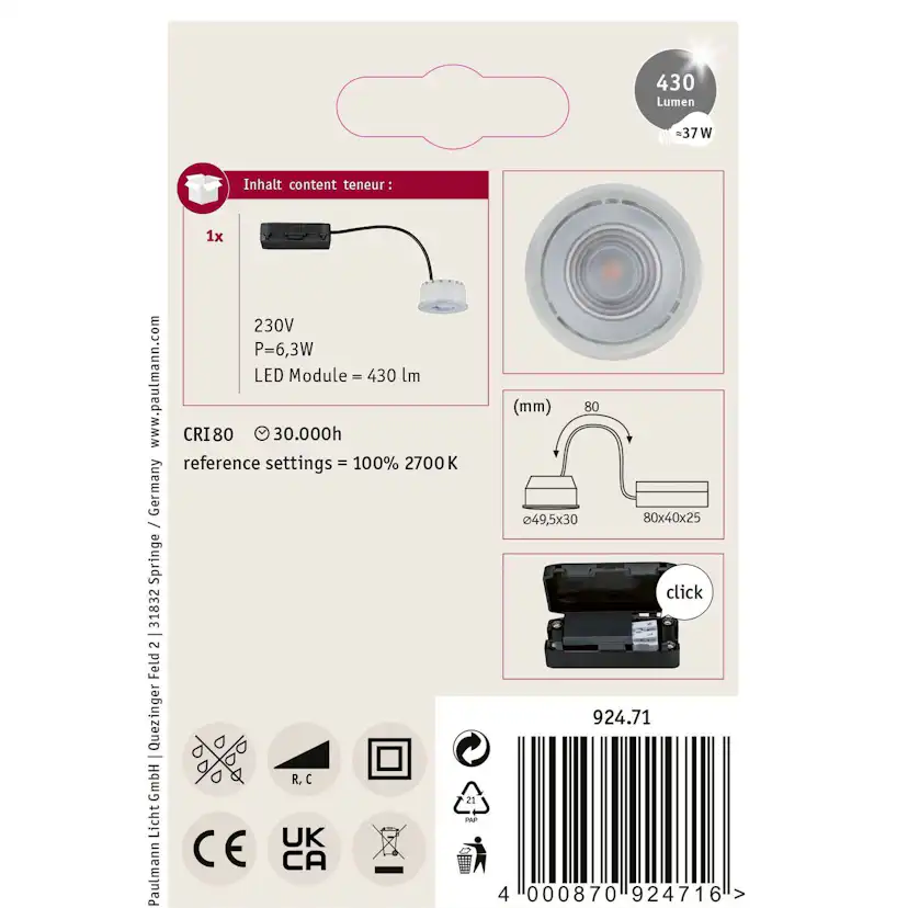 LED-modul Paulmann Nova Plus Coin Reflector