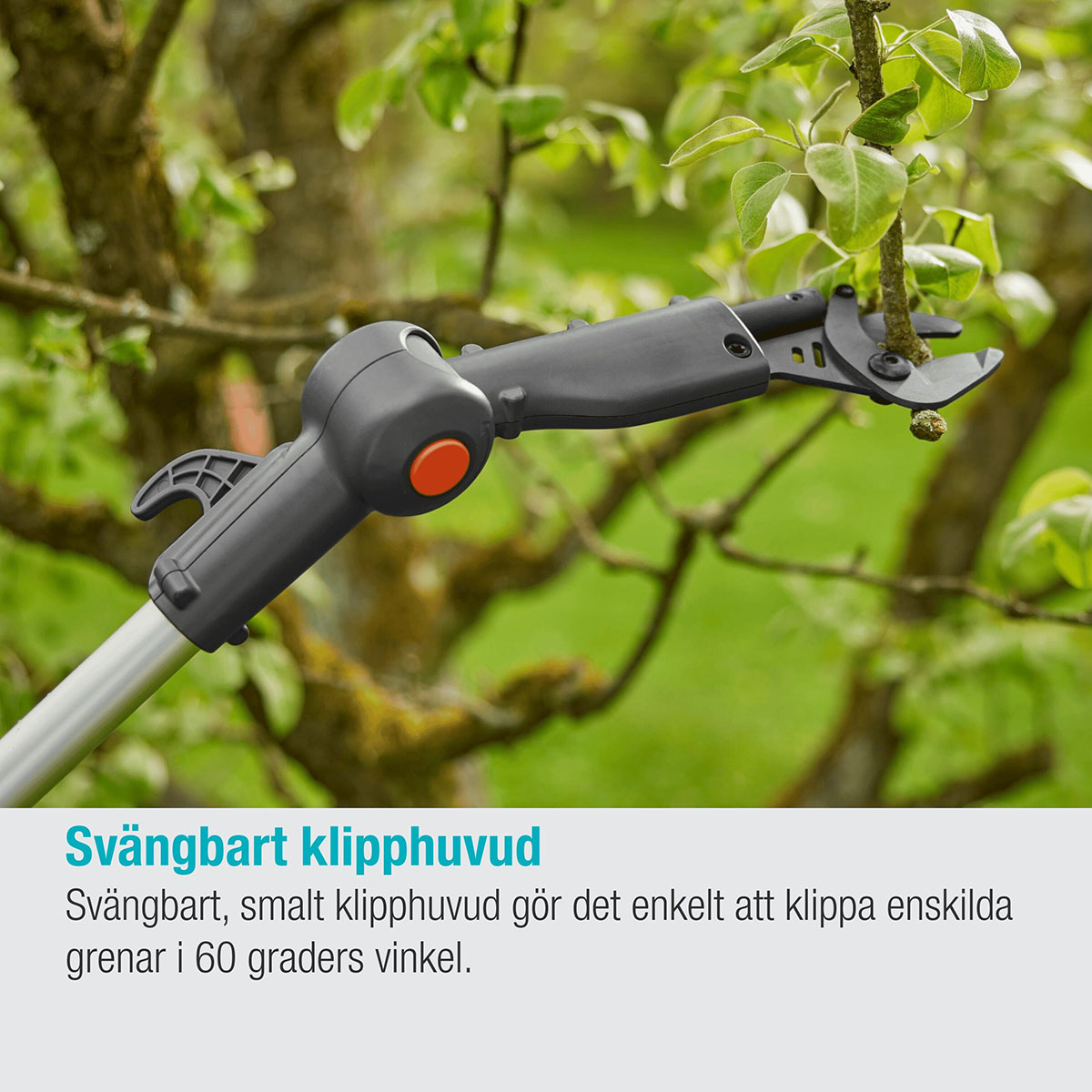 Teleskopisk Stångsax Gardena HighCut 250 Batteri P4A Komplett med Batteri och Laddare