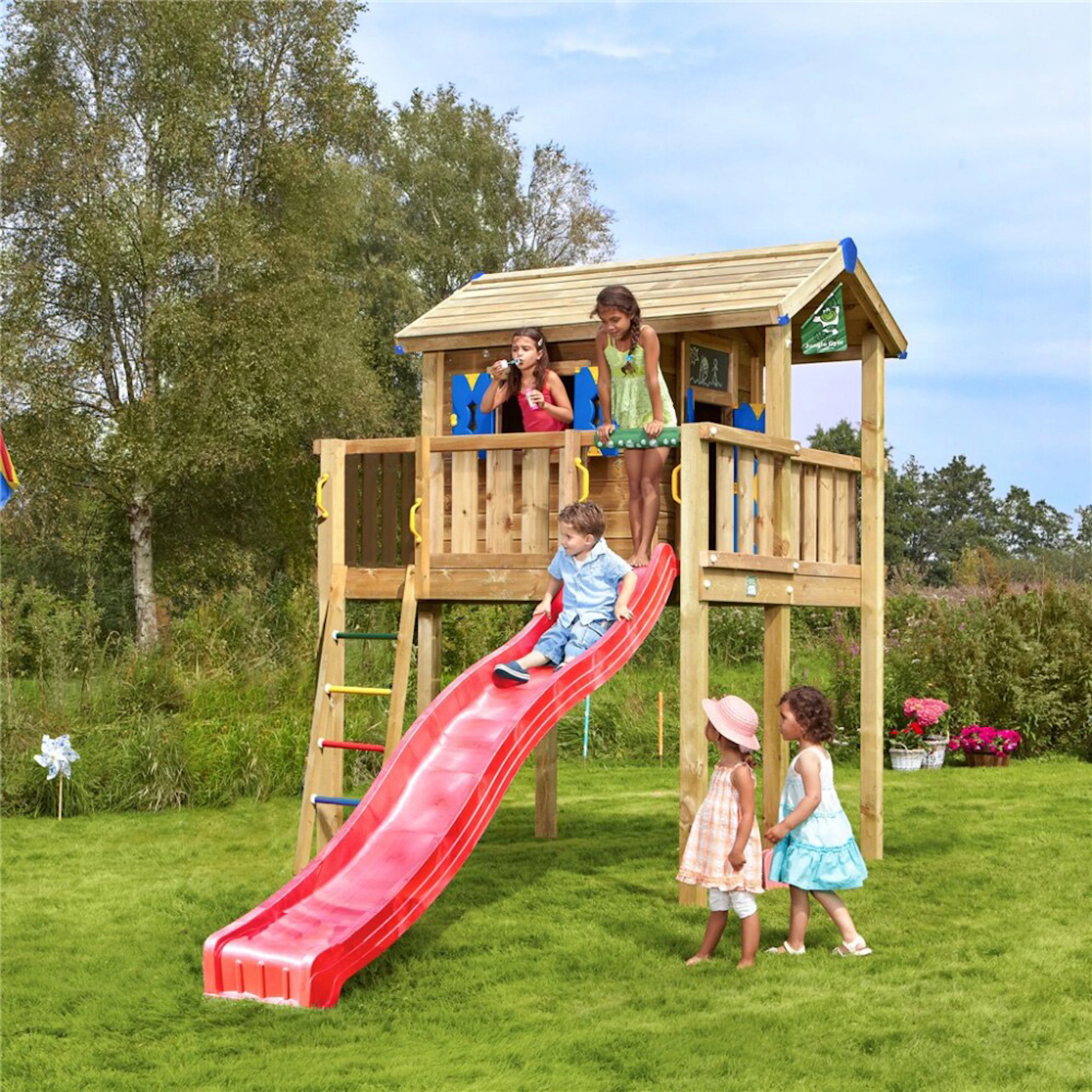 Lektorn Jungle Gym Lekstugetorn XL komplett inkl. rutschkana