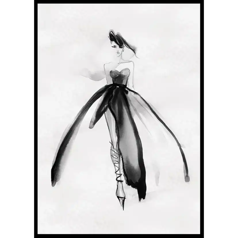 Poster Gallerix Watercolor Dress