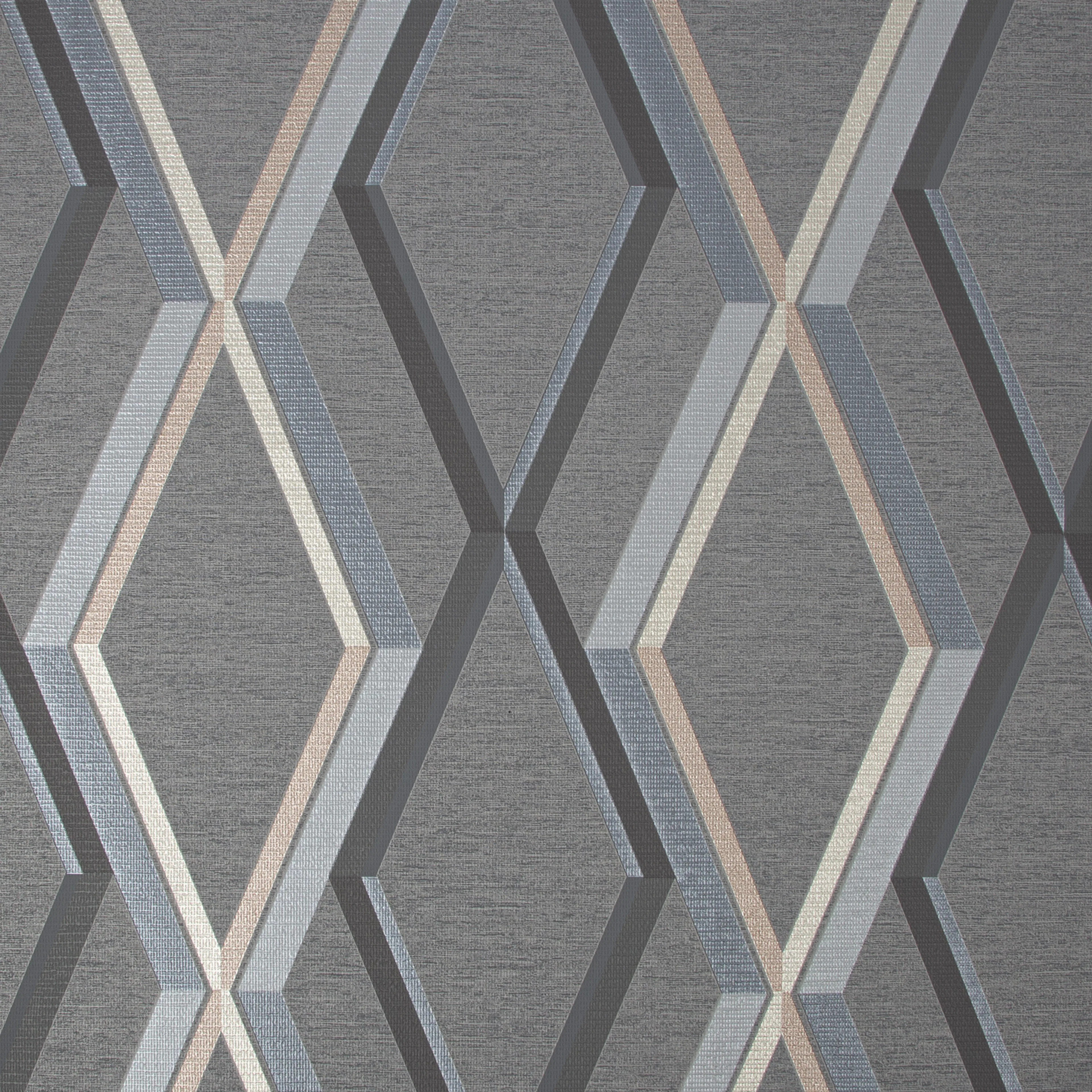 Tapet Superfresco Easy Prestige Geo Charcoal Svart