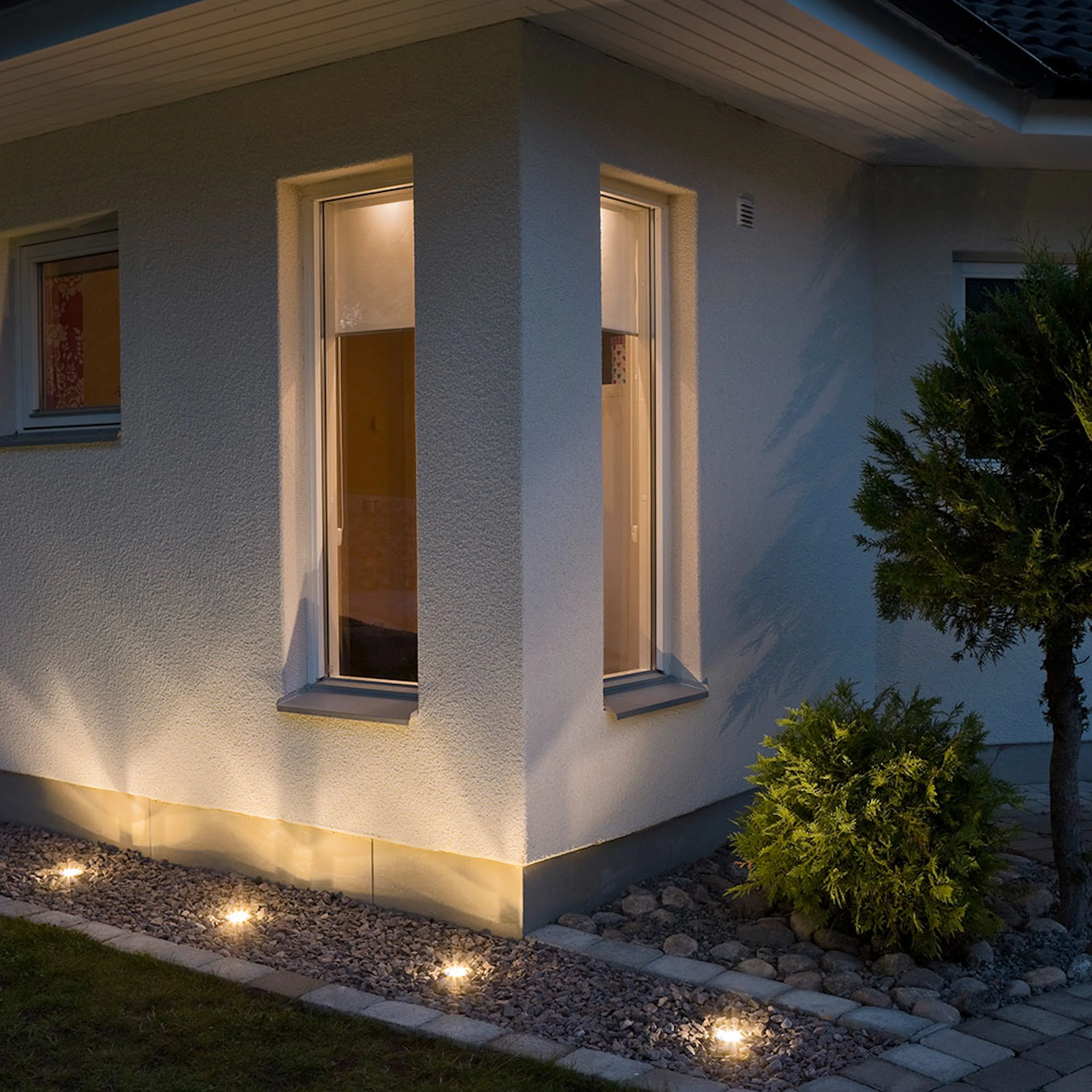 Markspot Gnosjö Konstsmide 230V 3W LED High Power Rund Täckt