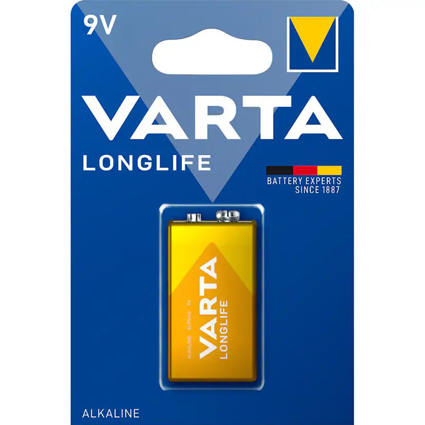 Batteri VARTA Alkaliska Longlife 9V 1-Pack