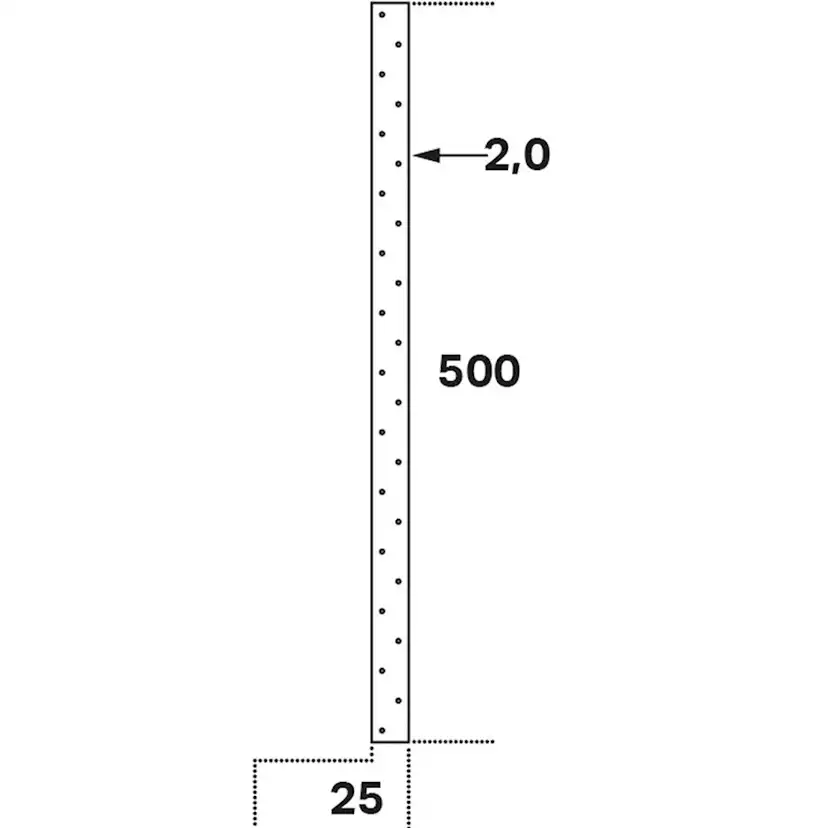 Hålband Hb 20x1,0 25m 20x1,0 mm 25M