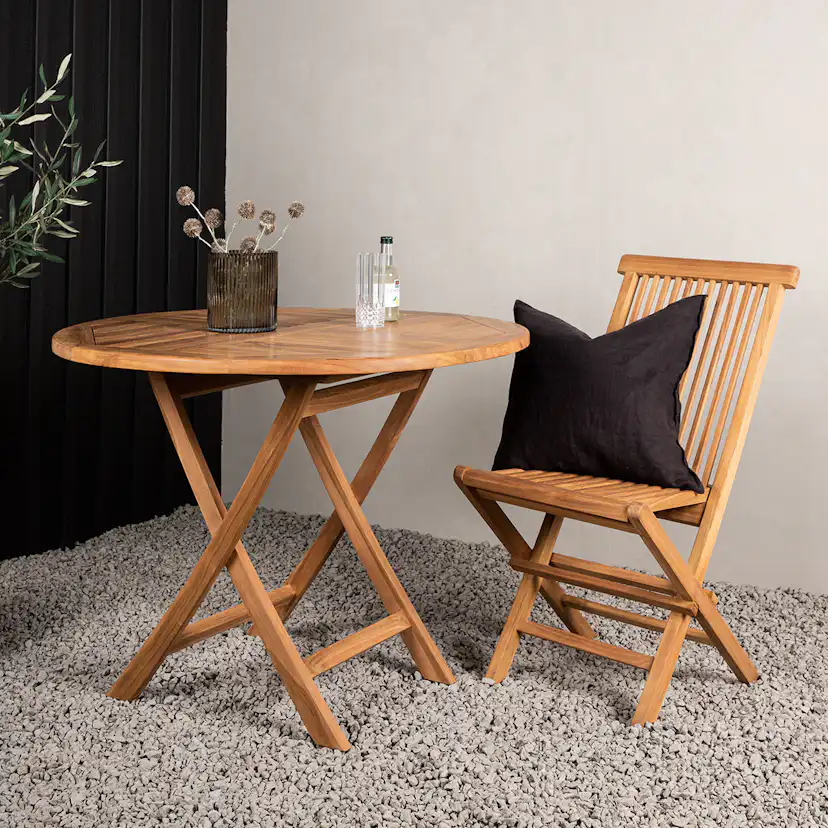 Utebord Venture Home Kenya Teak Ø100 cm