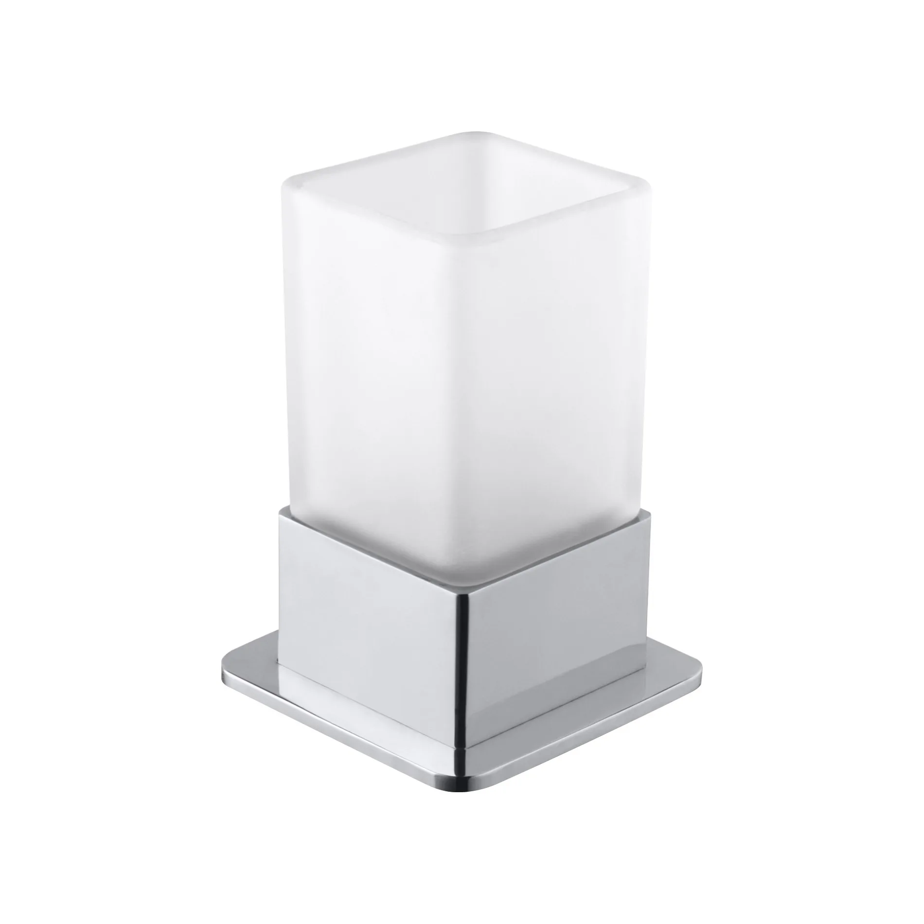 Tandborstglas Bemeta Fristående Krom/Glas