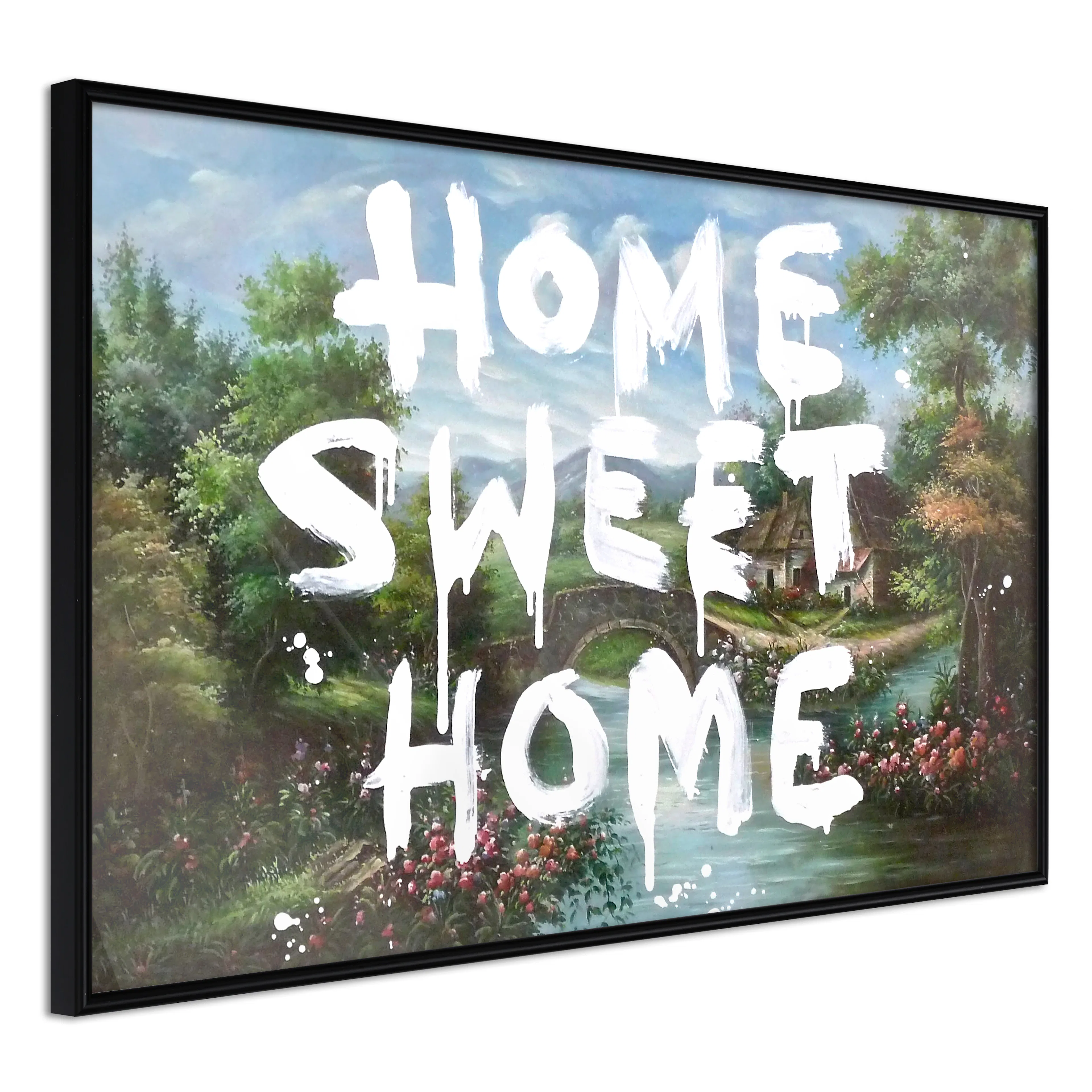 Affisch - Dream House [Poster] 60x40 Svart ram, 60x40 cm