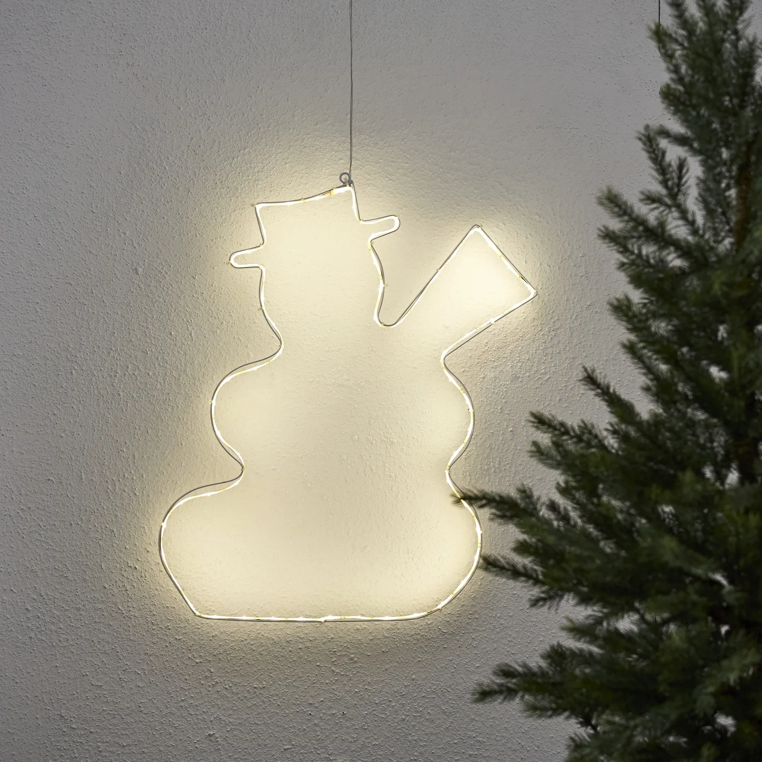 Dekorationsbelysning Star Trading Lumiwall Snögubbe