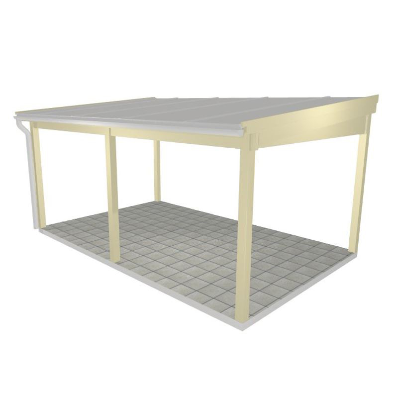 Uterumsstomme  Skimmra  B 5145 x D 3230mm med Mittstolpe B 5145 x D 3230 mm