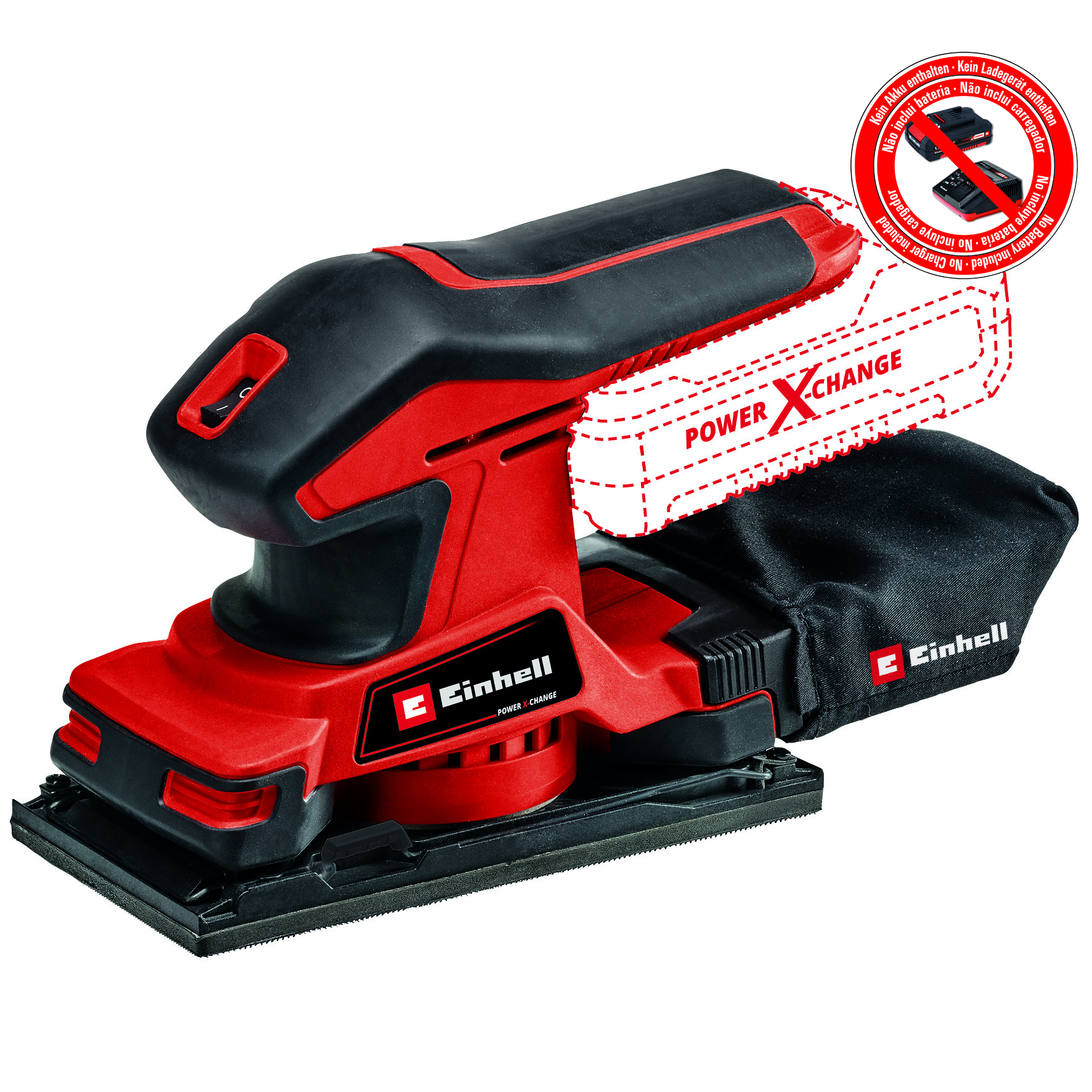 Slipmaskin Einhell TC-OS 18/187 Li 18V Utan Batteri & Laddare