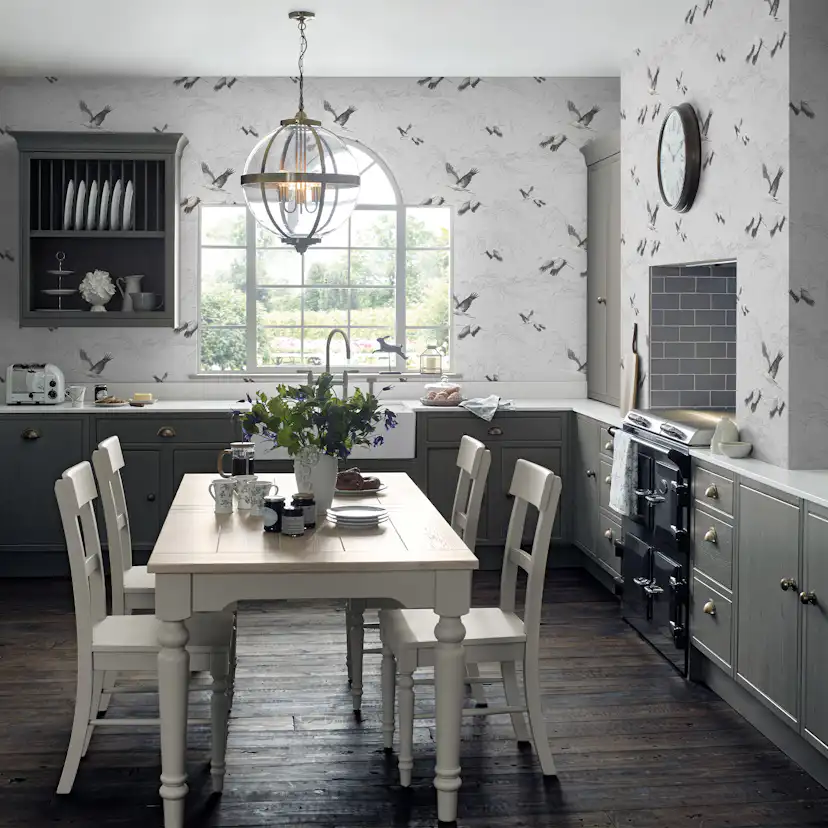 Tapet Laura Ashley Animalia Silver