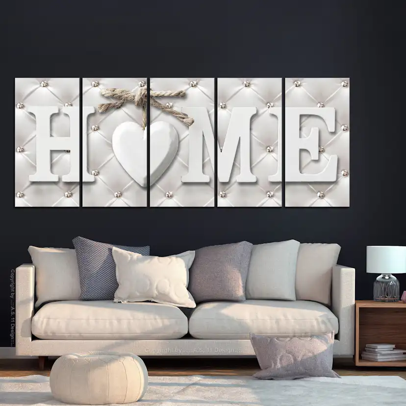 Tavla Arkiio Quilted Home 5 delar