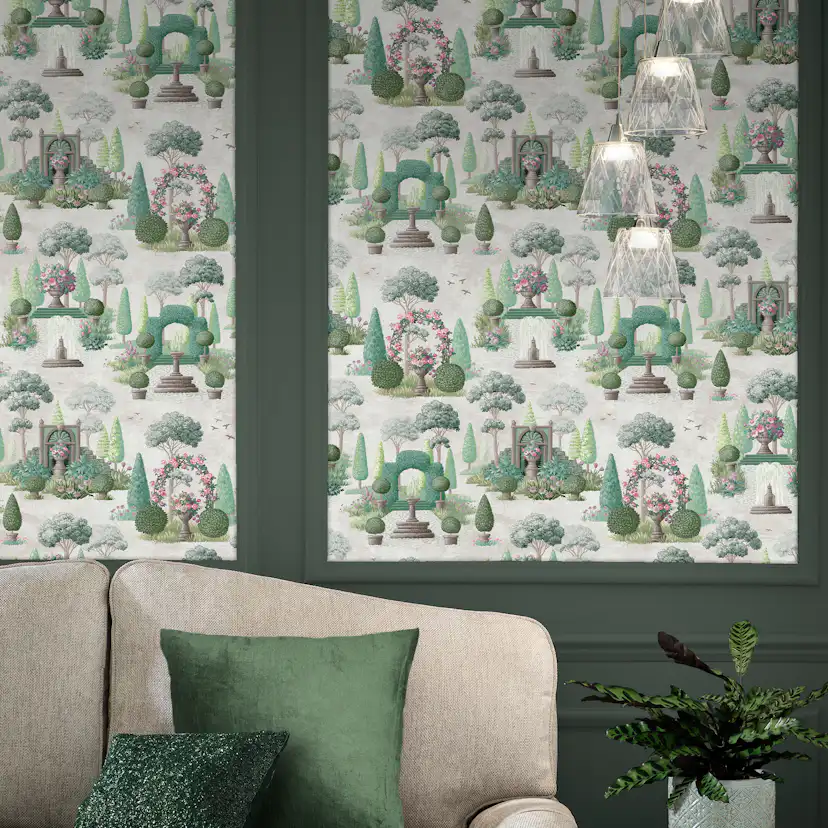 Tapet Laura Ashley Naunton Folly Fern Grön 122746
