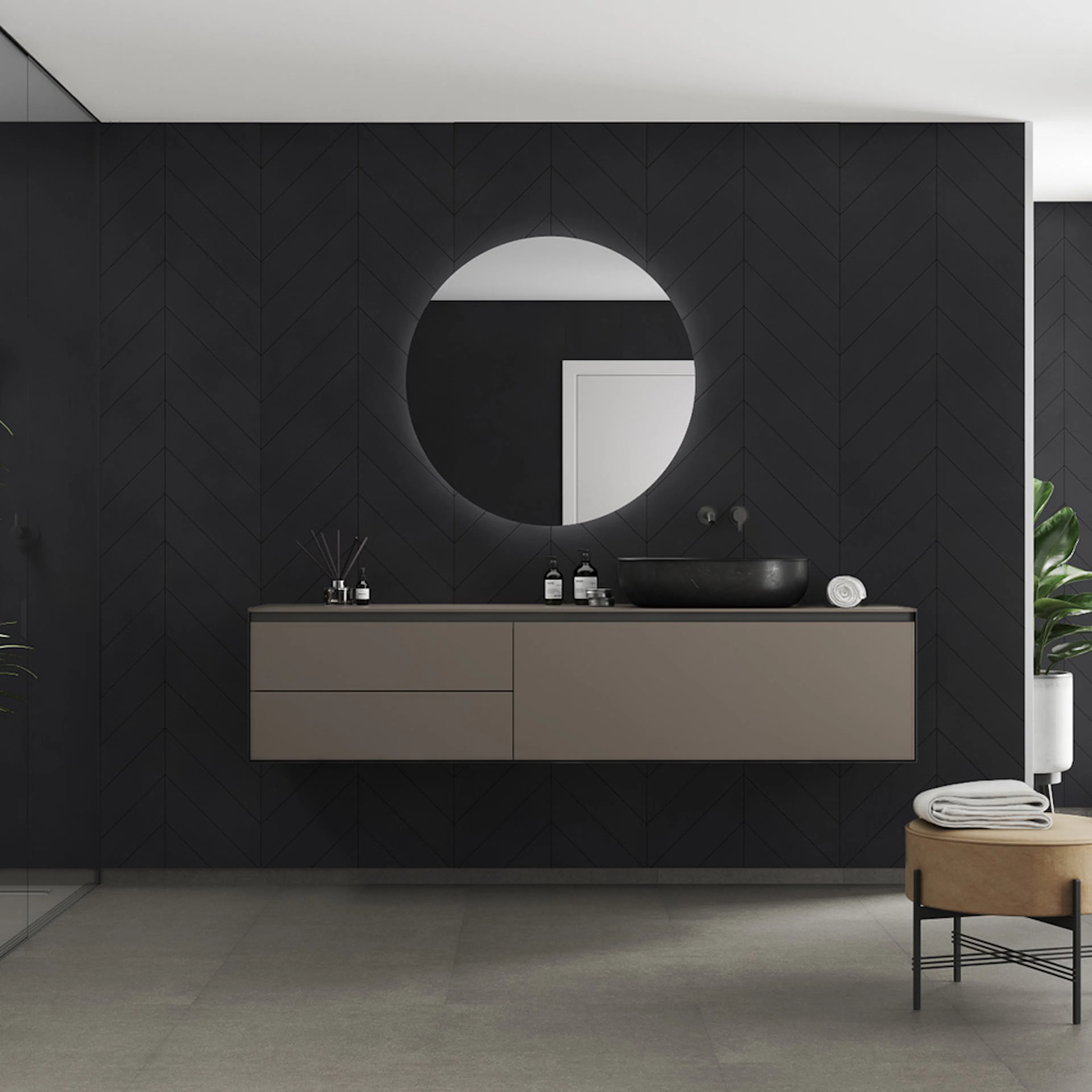 Våtrumsskiva Fibo 2127-M78 S Dark Ash 10x620x2400 mm