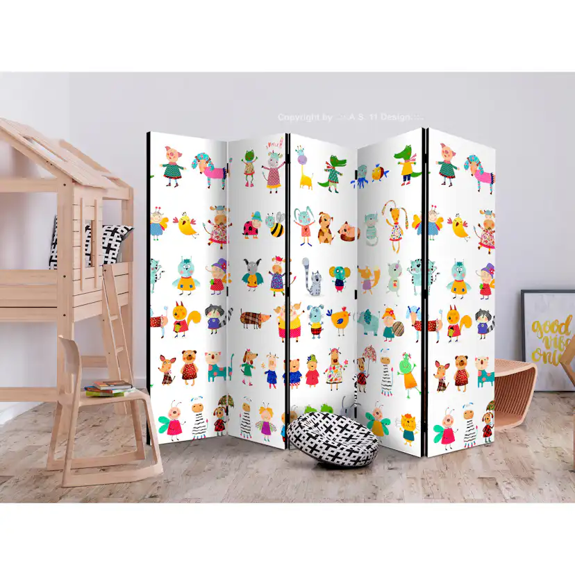 Rumsavdelare Arkiio Cartoon Pets II 225x172 cm