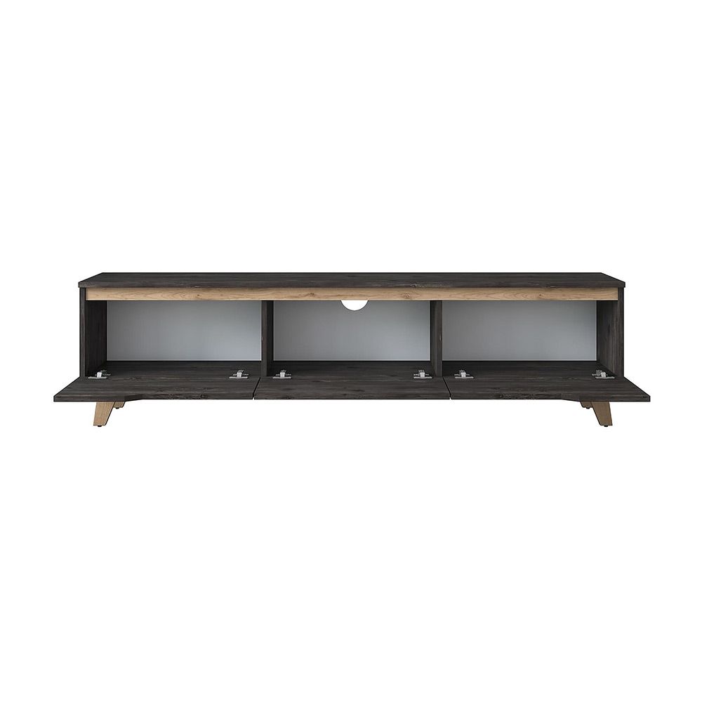 Mediamöbel In Living Virkesbo Svart/Brun TV-bänk 180cm