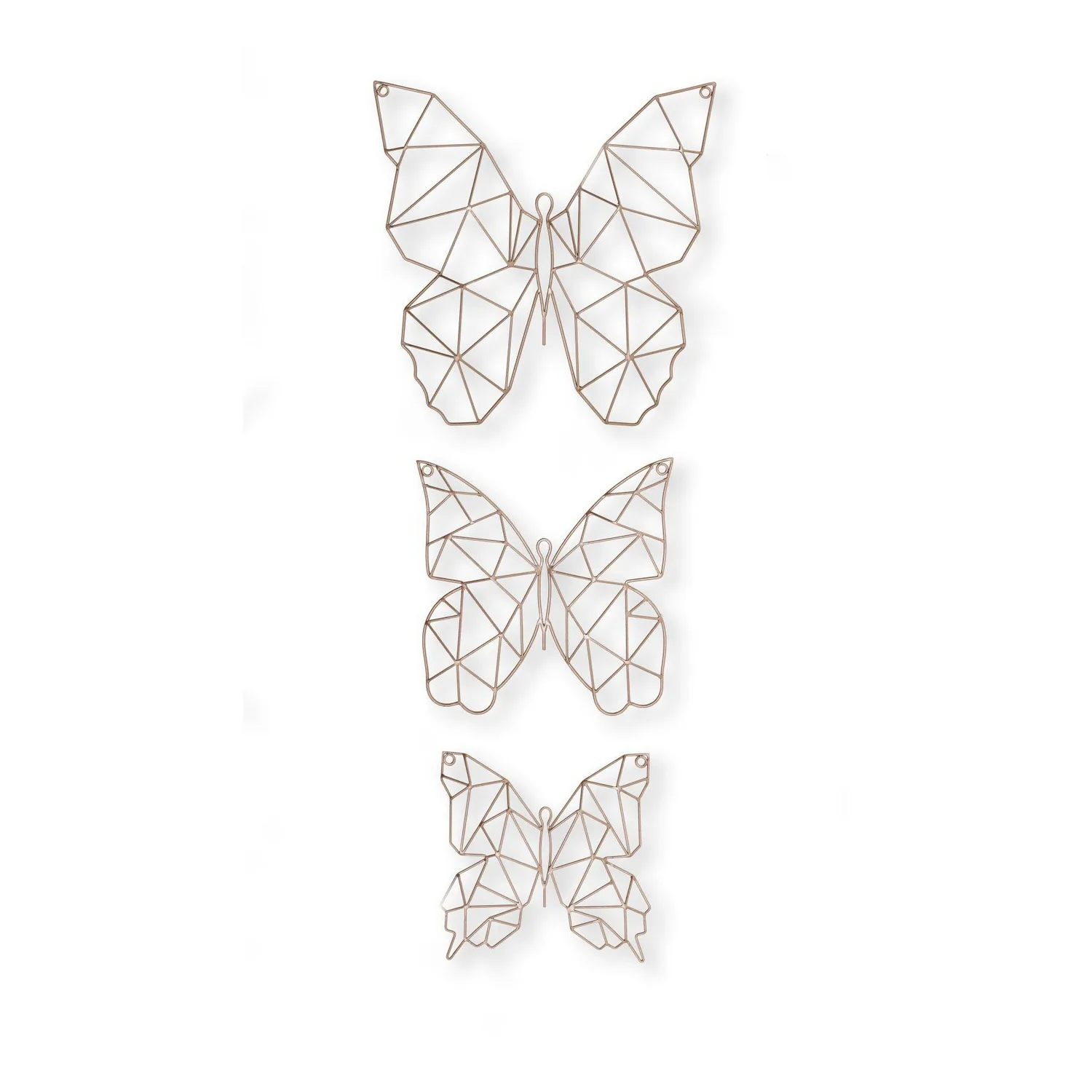 Metallkonst Art for the Home 3 Delar Fjäril Max