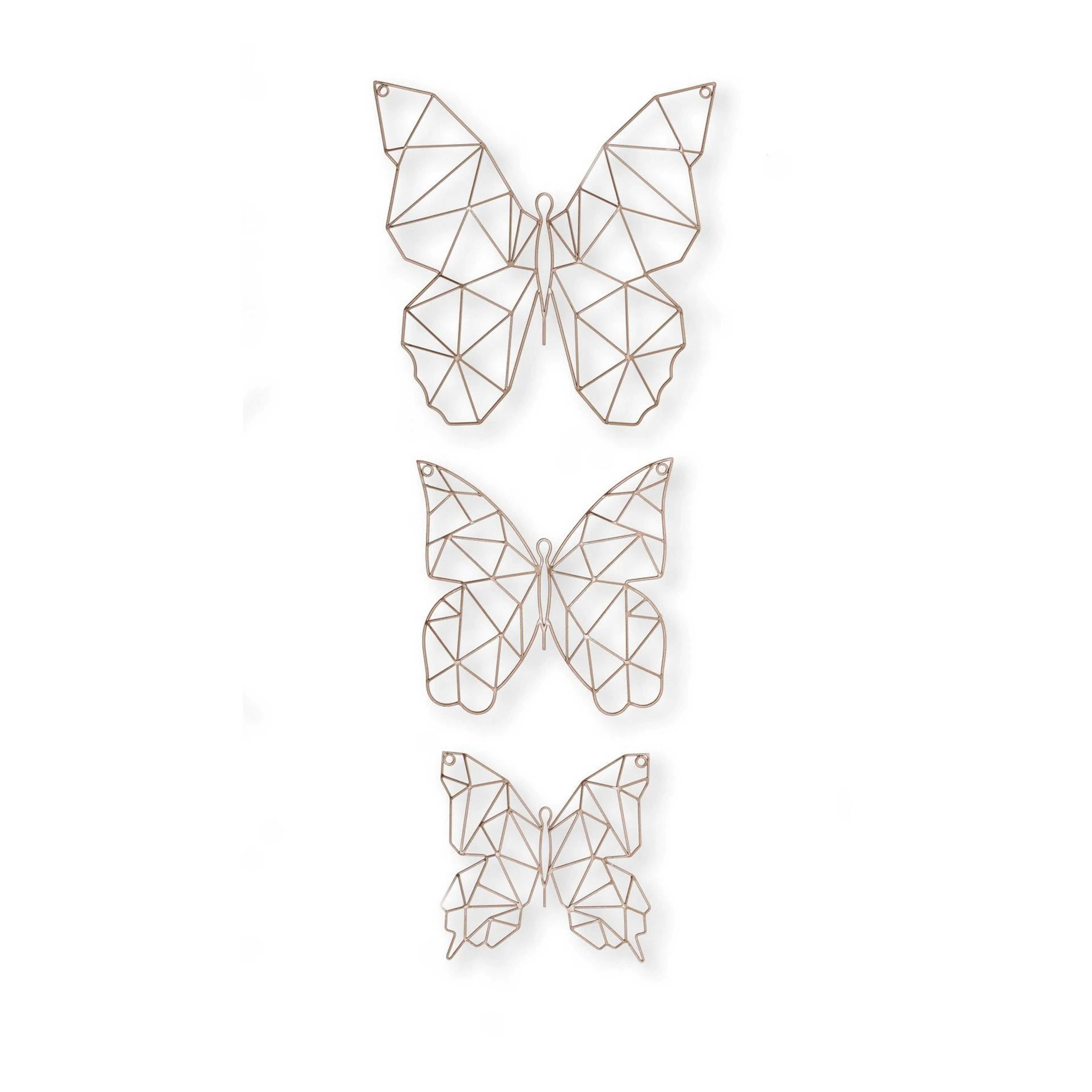 Metallkonst Art for the Home 3 Delar Fjäril Max