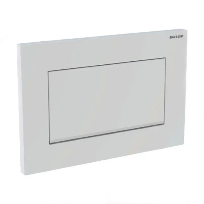 Spolknapp Geberit Sigma 30 vit/blankkrom enkelspolning Enkelspolning, Vit/Blank Krom