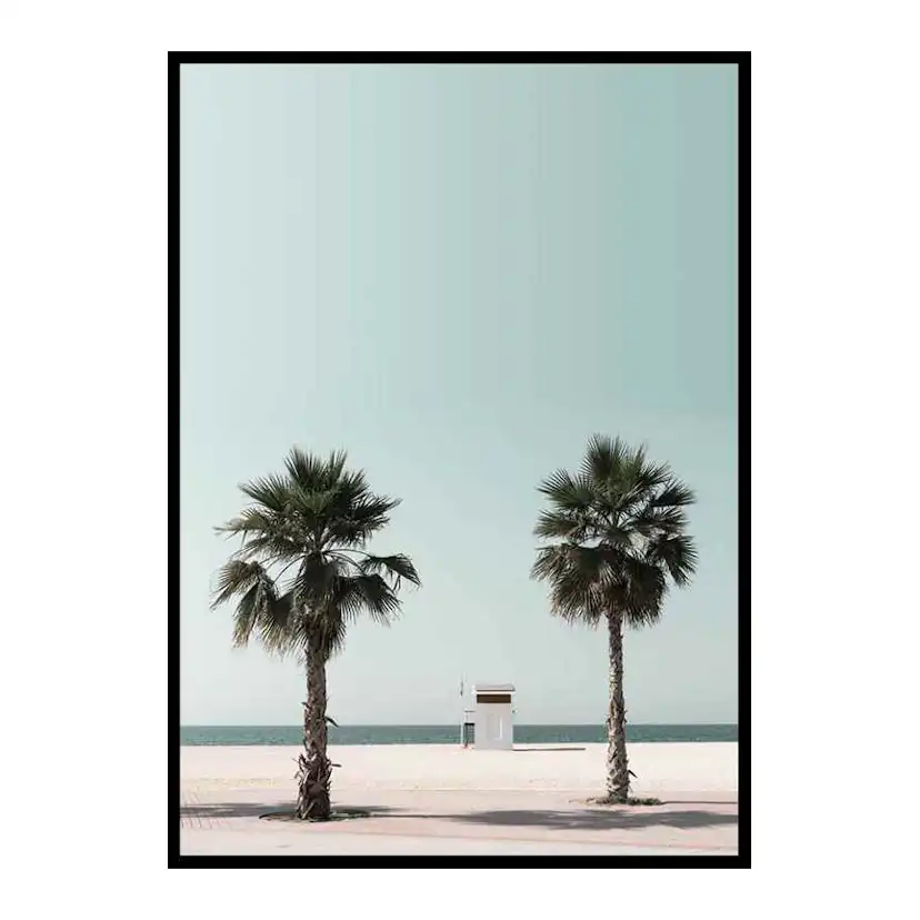 Poster Gallerix Lifeguard Hut At Beach