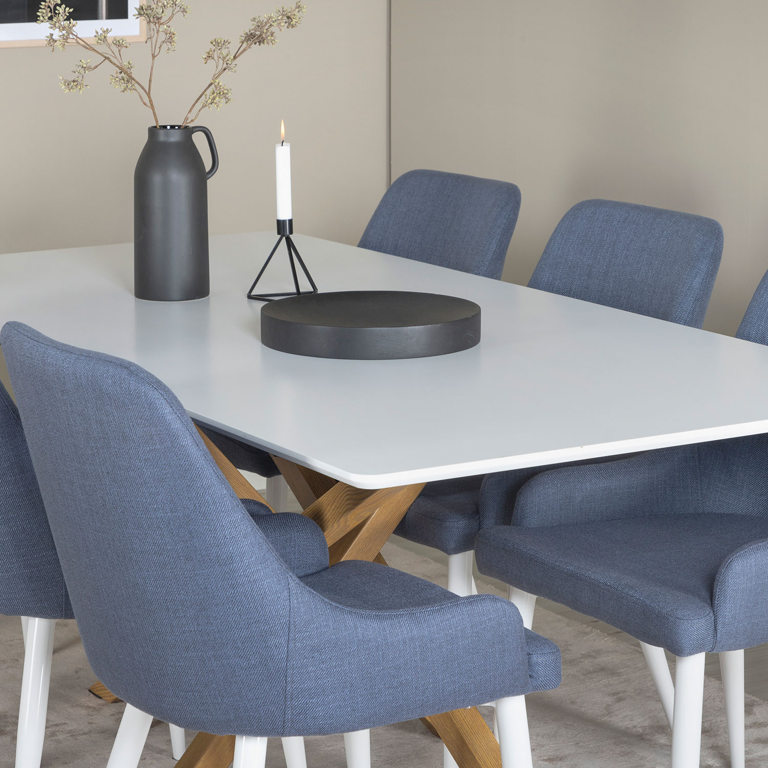 Matgrupp Venture Home Piazza med 6 Plaza stolar