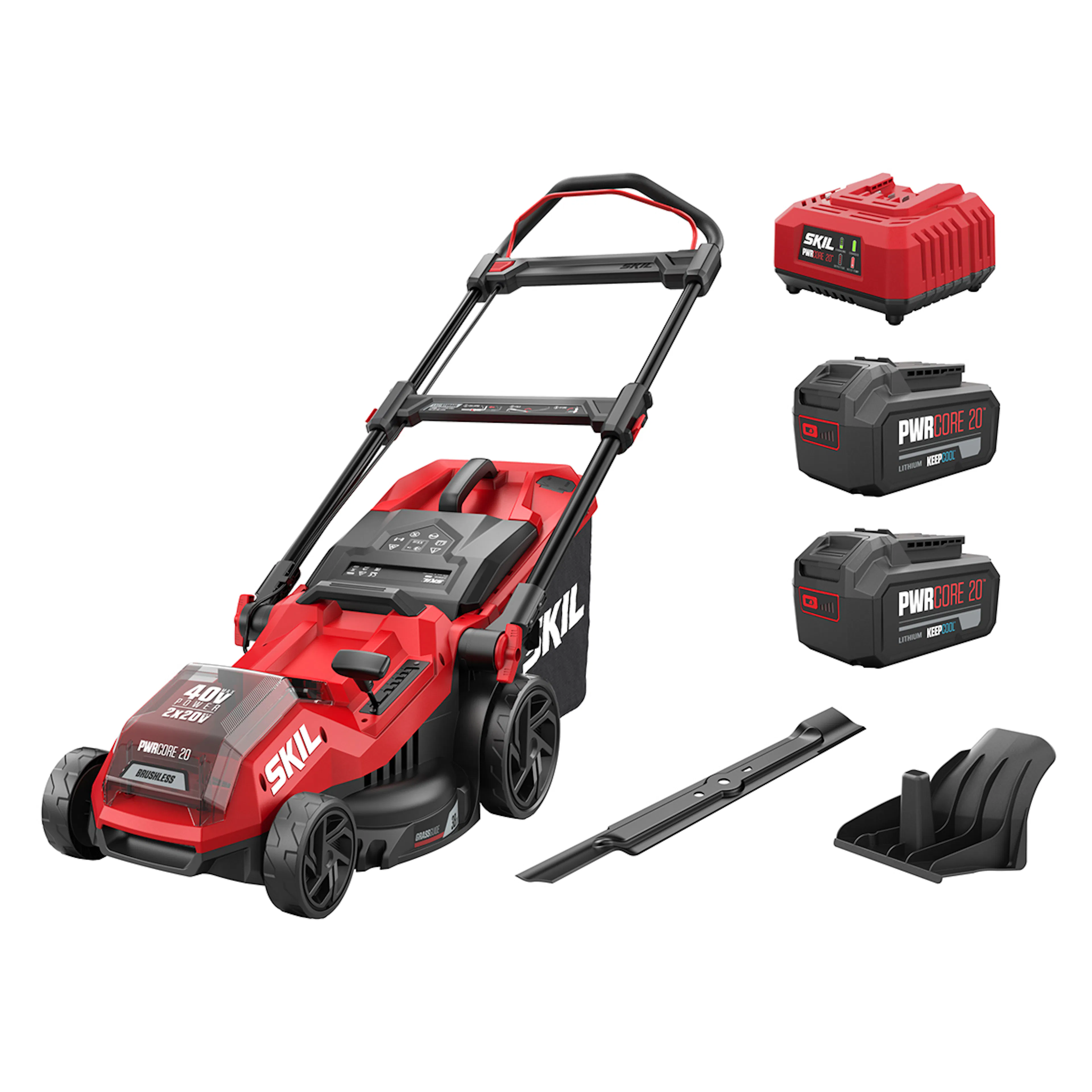Gräsklippare SKIL 0135 BA Kolborstfri Batteridriven