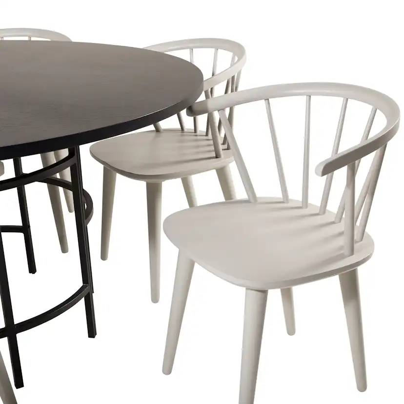 Matgrupp Venture Home Copenhagen med 6 Brum Stolar