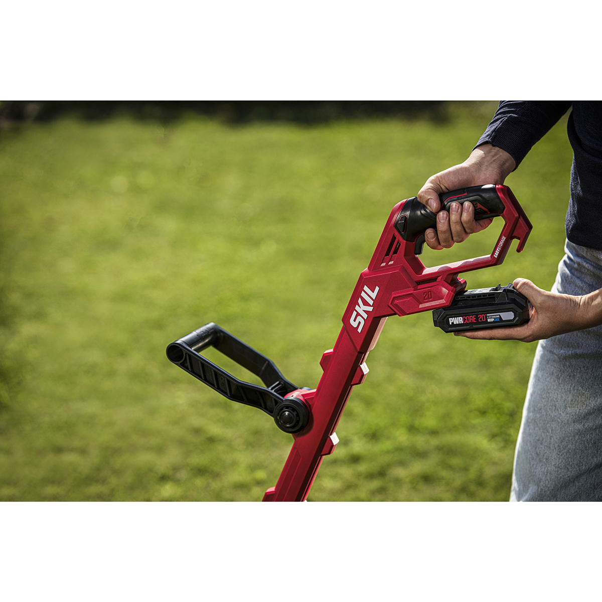 Grästrimmer SKIL 0241 CA Kolborstfri Batteridriven