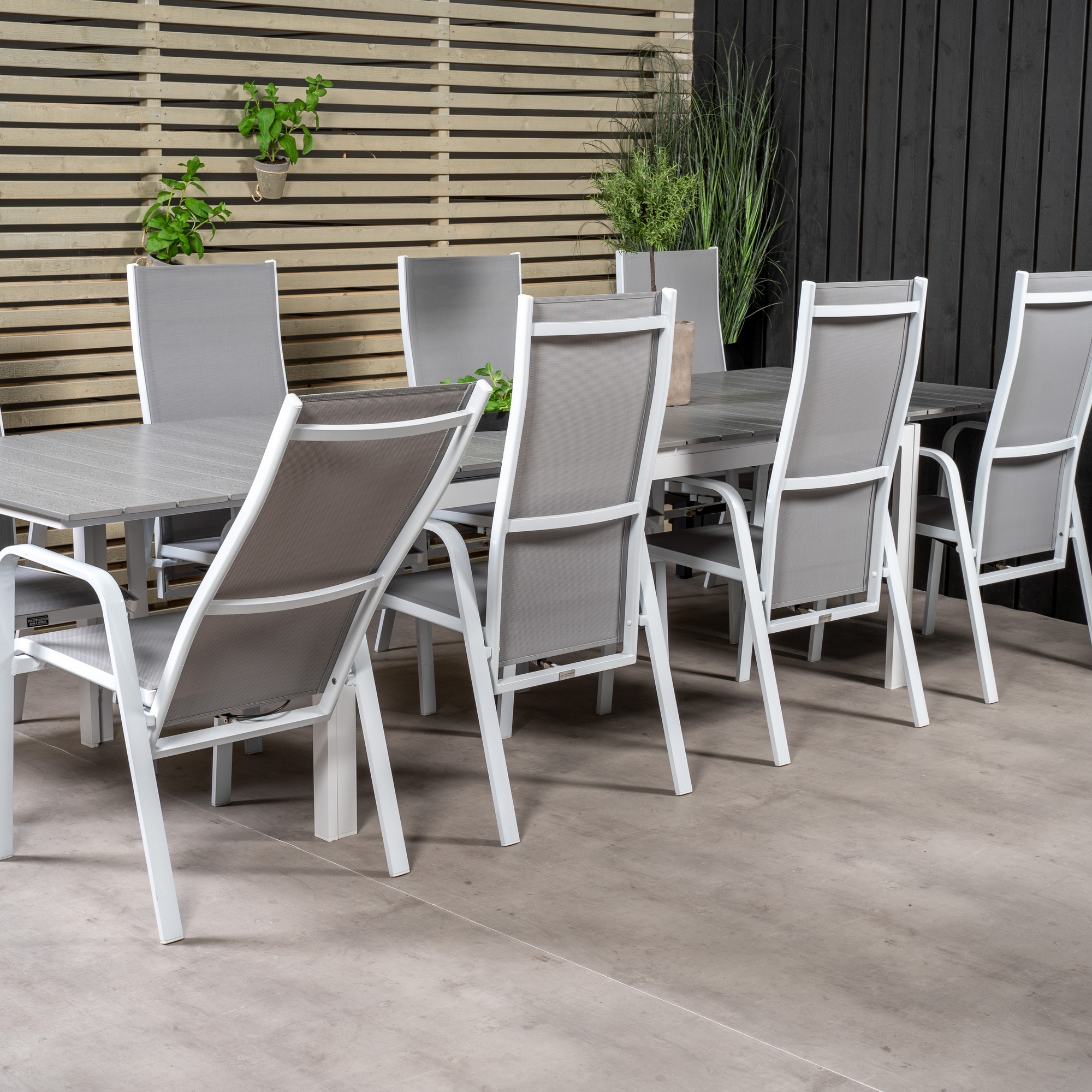 Matgrupp Venture Home Lova 224/324 med 8 Copacabana Stolar