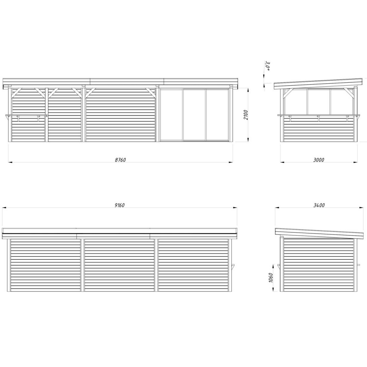 Uterum Palmako Lenna 24,9 m2 Set 415 Slide