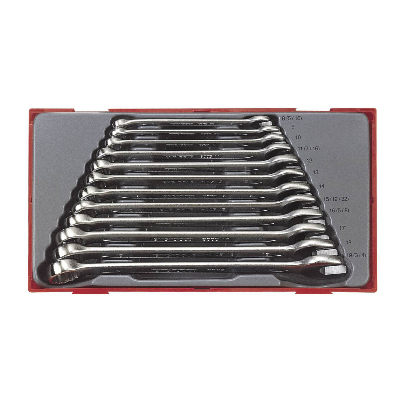 U-ringnycklar i sats 12 delar Teng Tools TT1236