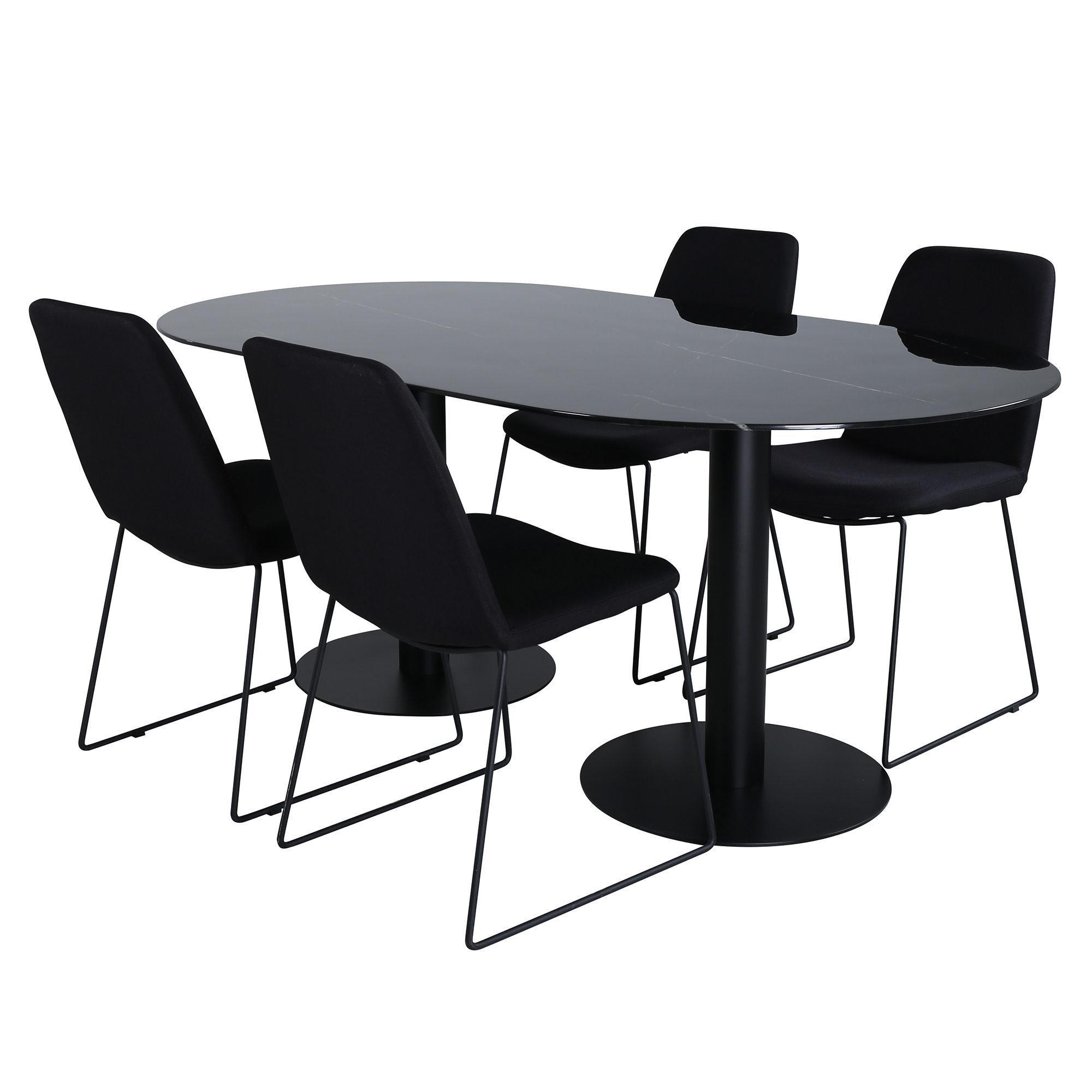 Matgrupp Venture Home Oslo med 4 Muscot Stolar