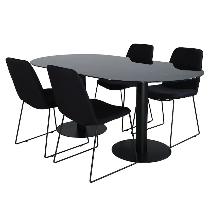 Matgrupp Venture Home Oslo med 4 Muscot Stolar