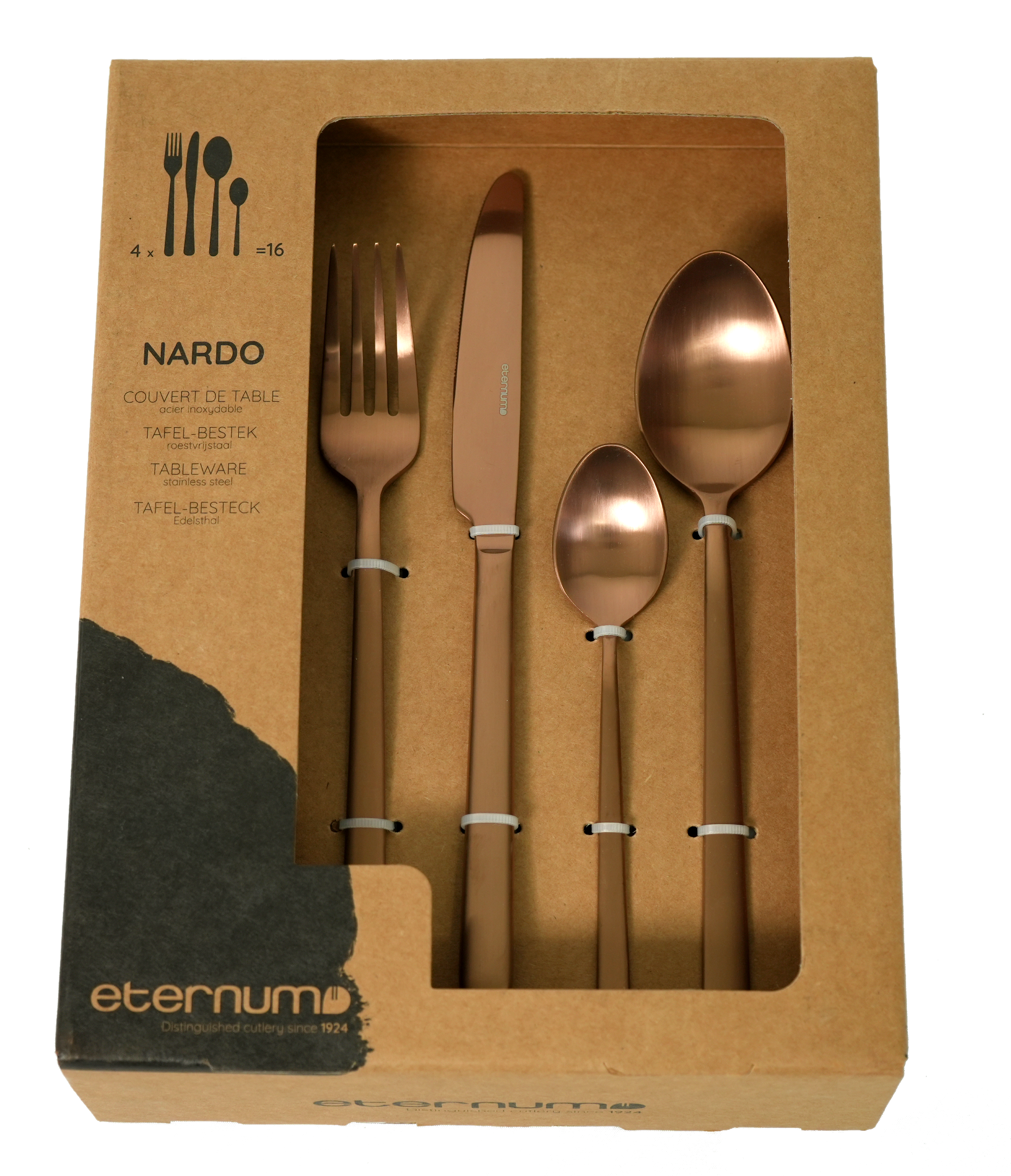 Bestickset Eternum Nardo Koppar 16 Delar