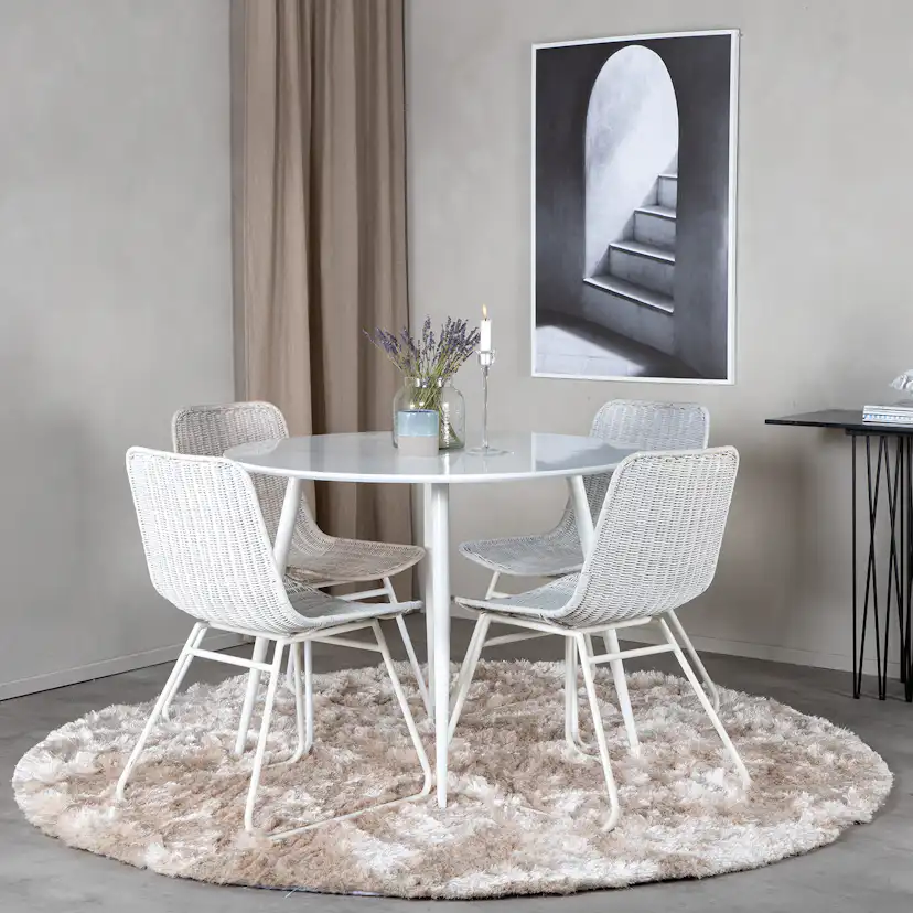 Matgrupp Venture Home Plake med 4 Cornelia Stolar Runt