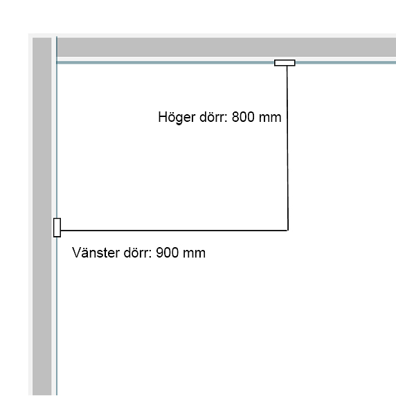 Duschhörn Combac Kvadrat