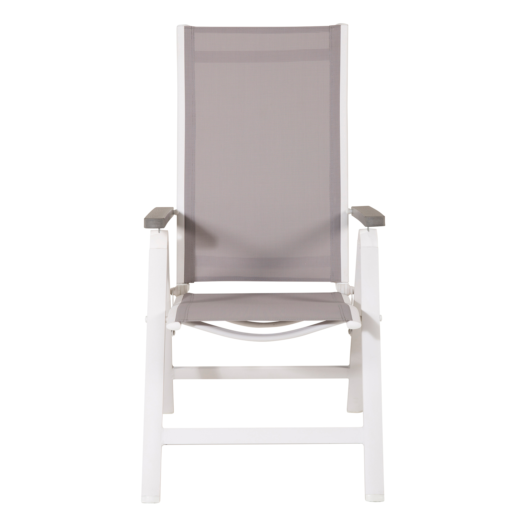 Albany Light 5-pos white alu / Grey Textilene Vit/Grå