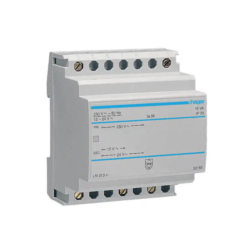 Skyddstransformator Hager 12/24 V AC