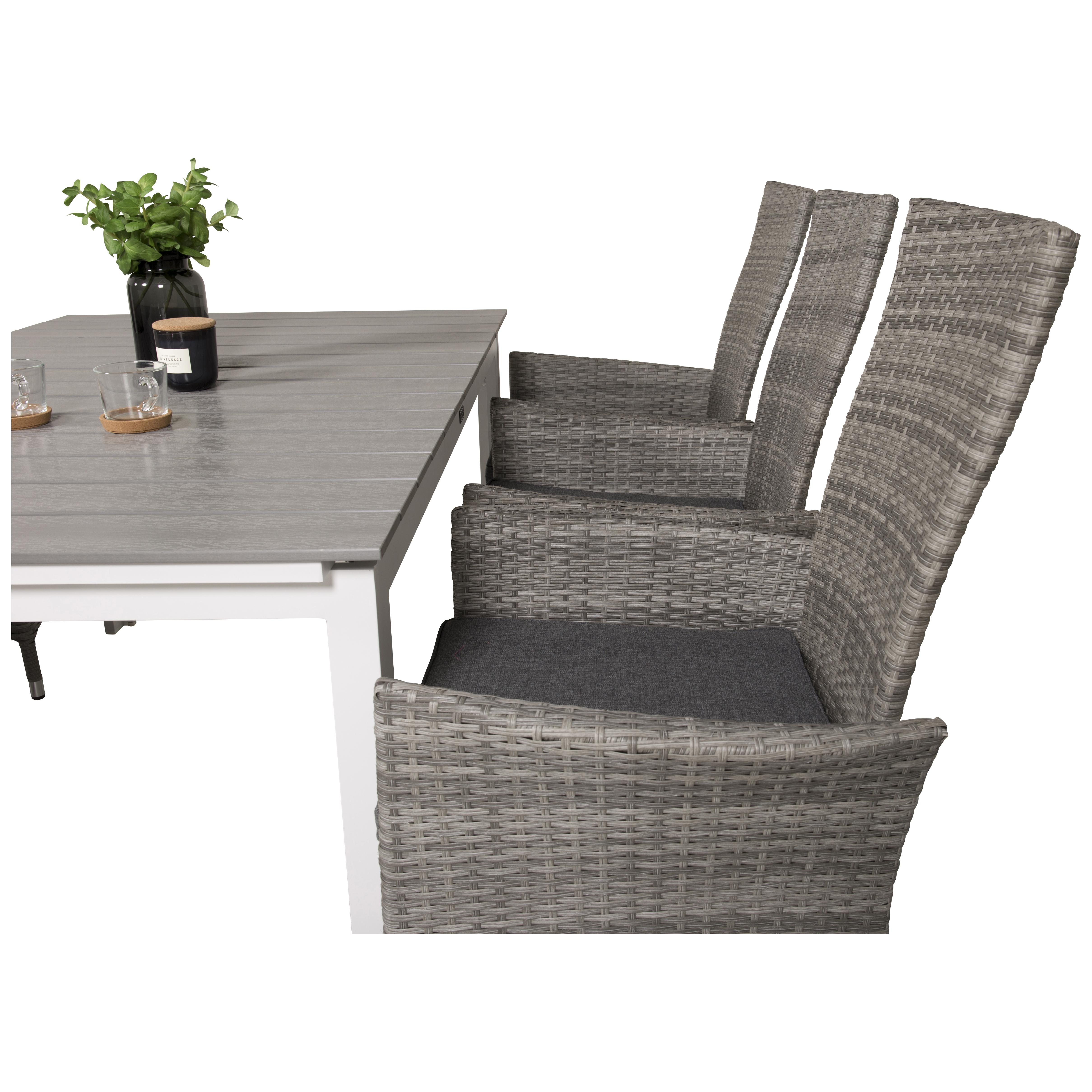 Matgrupp Venture Home Lova 160/240 med 6 Pishi Stolar