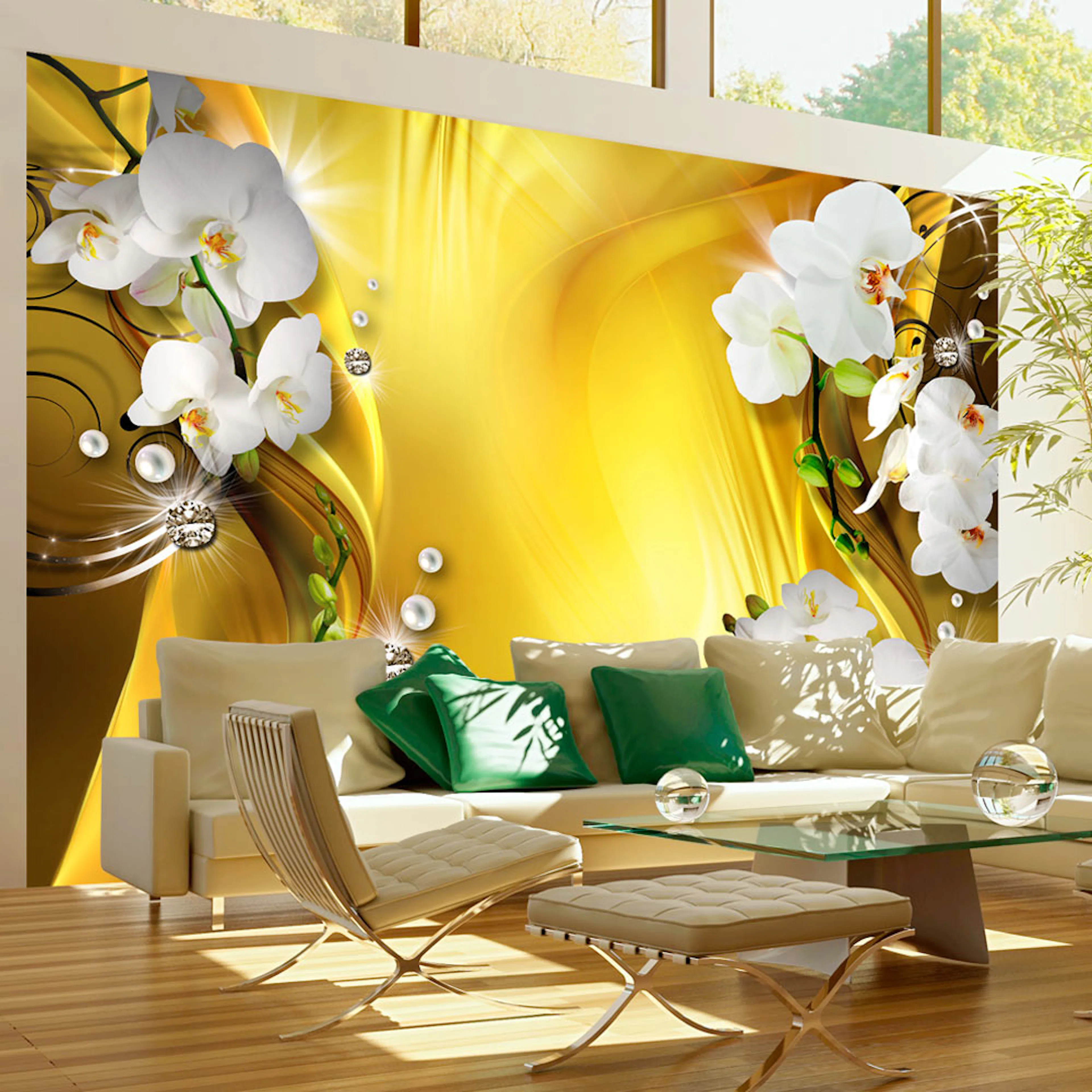 Fototapet Arkiio Orchid In Gold