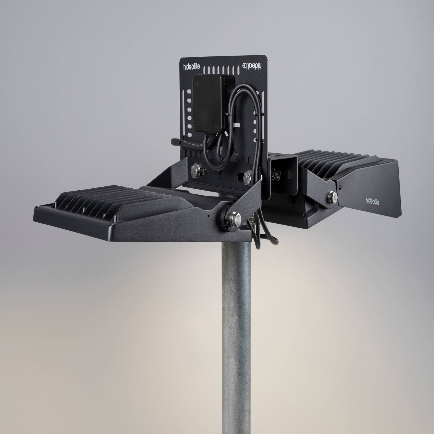 Stolptopp Hide-a-lite Linjär 1-2 Arm Svart